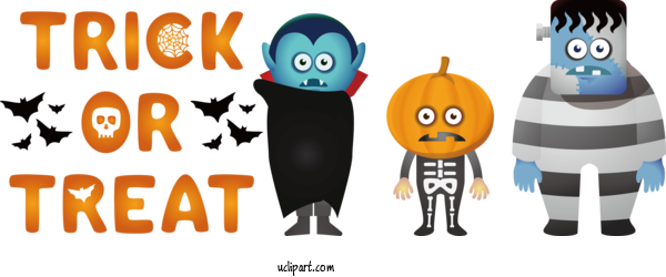 Free Holidays Cartoon Animation Logo For Halloween Clipart Transparent Background