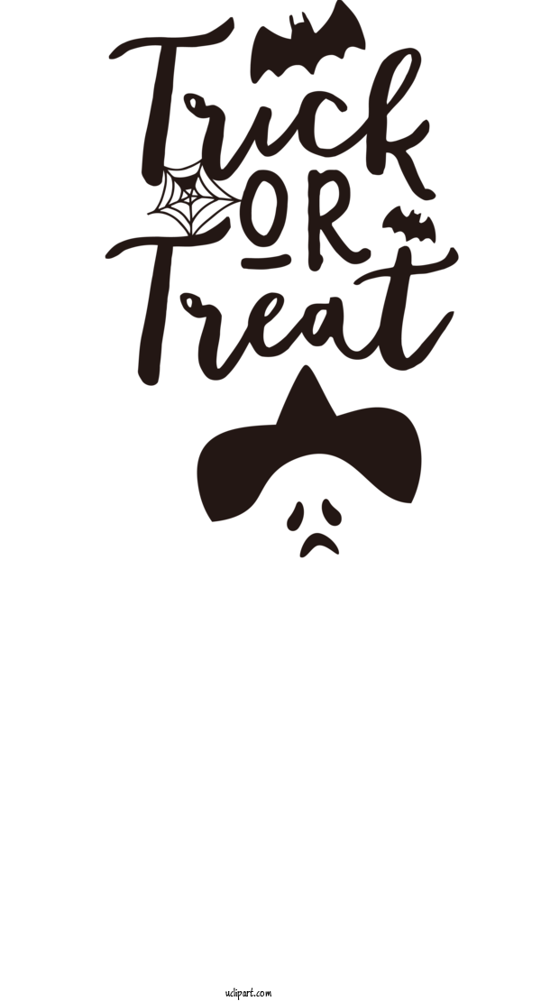 Free Holidays Logo Design Stencil For Halloween Clipart Transparent Background