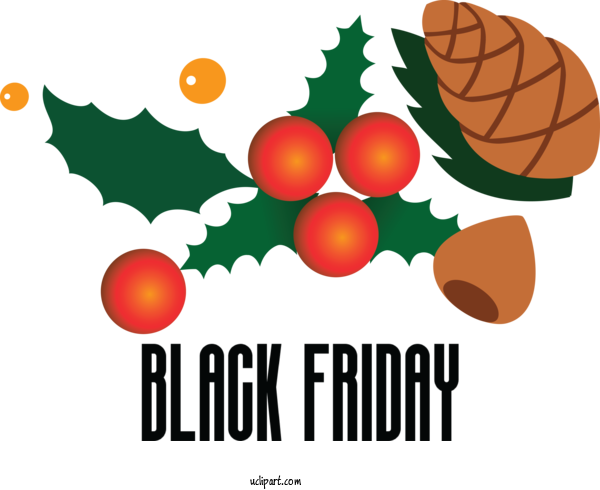 Free Holidays Logo For Black Friday Clipart Transparent Background