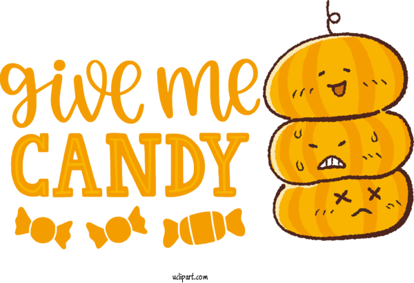 Free Holidays Smiley Cartoon Yellow For Halloween Clipart Transparent Background