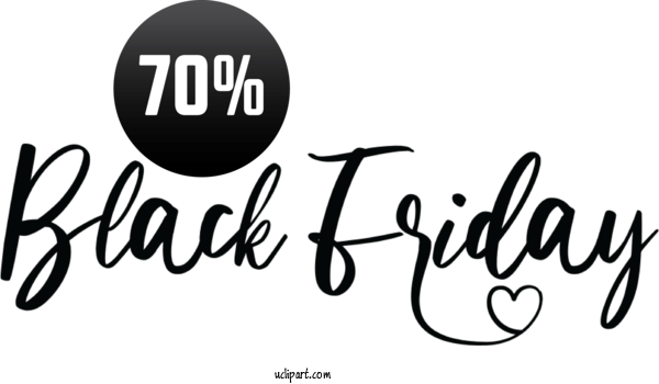 Free Holidays Logo Calligraphy Font For Black Friday Clipart Transparent Background