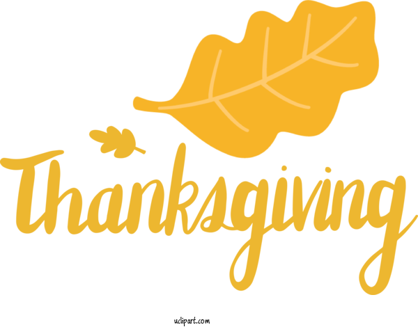 Free Holidays Logo Royalty Free Text For Thanksgiving Clipart Transparent Background