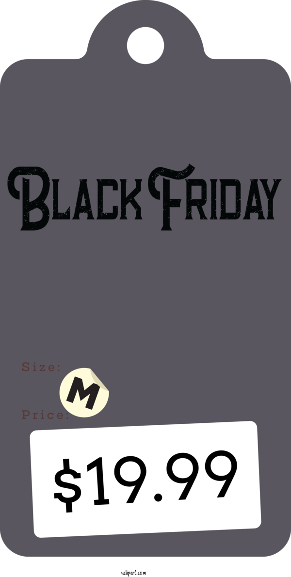 Free Holidays Logo Font Black And White For Black Friday Clipart Transparent Background