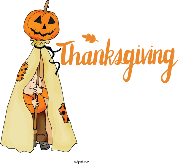 Free Holidays Character Cartoon Line For Thanksgiving Clipart Transparent Background