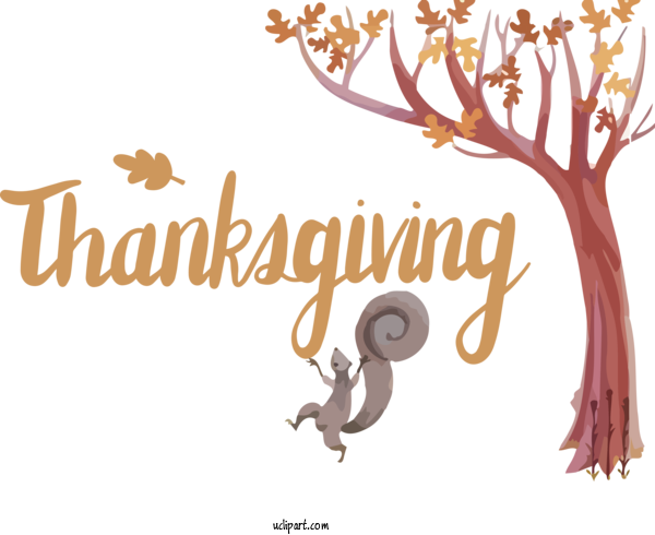 Free Holidays Logo Cartoon Tree For Thanksgiving Clipart Transparent Background