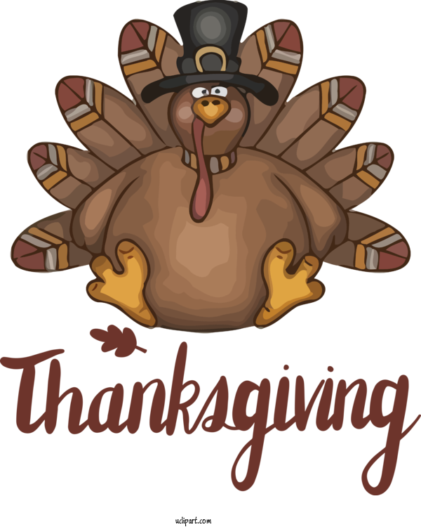 Free Holidays Cartoon Thanksgiving Dinner Turkey Meat For Thanksgiving Clipart Transparent Background
