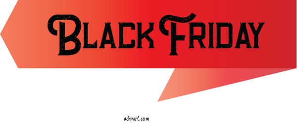 Free Holidays Logo Banner Font For Black Friday Clipart Transparent Background