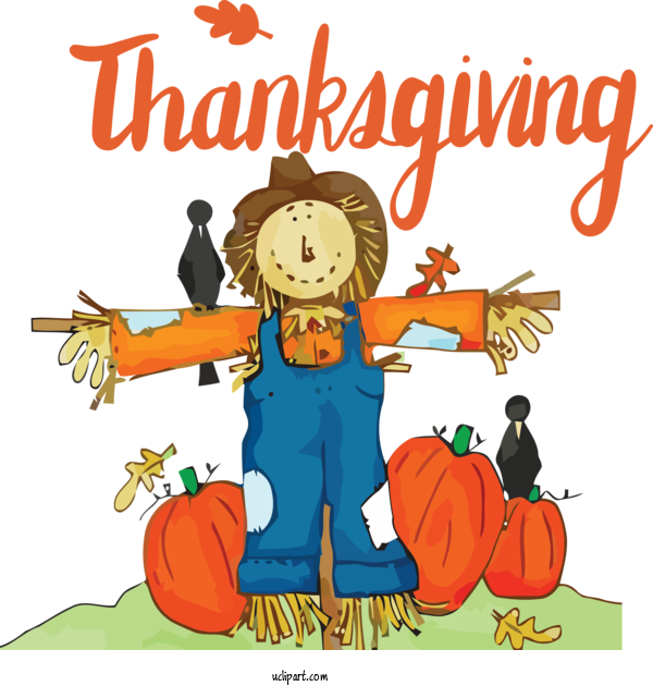 Free Holidays Scarecrow GIF JPEG For Thanksgiving Clipart Transparent Background