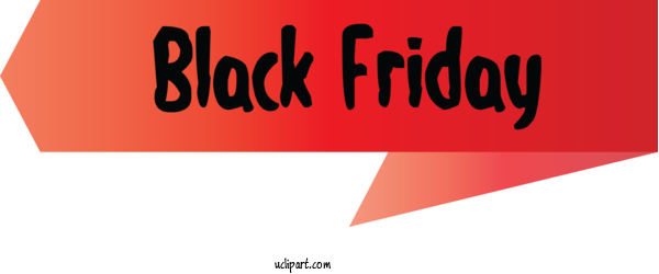 Free Holidays Logo Font Banner For Black Friday Clipart Transparent Background
