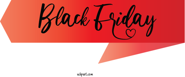 Free Holidays Logo Font Red For Black Friday Clipart Transparent Background