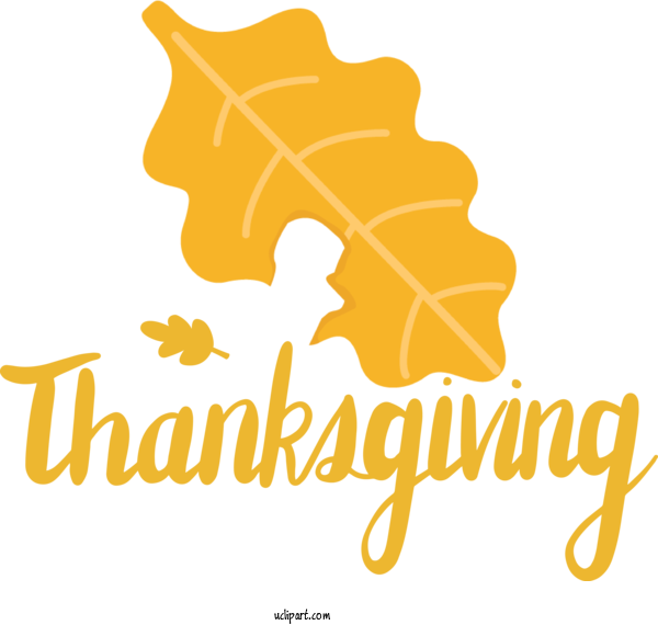 Free Holidays Logo For Thanksgiving Clipart Transparent Background