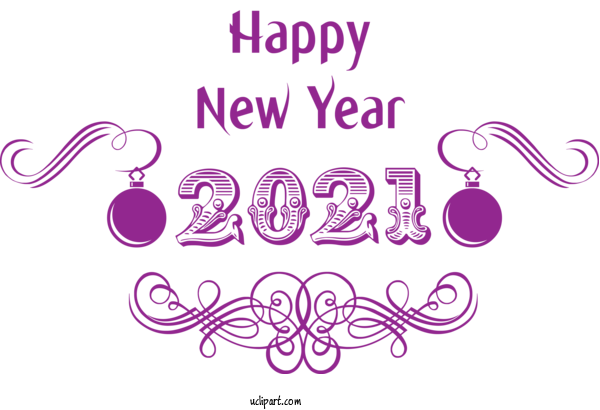 Free Holidays Logo Design Lilac M For New Year Clipart Transparent Background