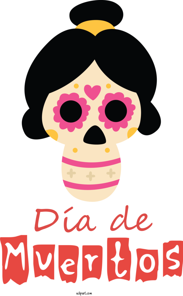 Free Holidays Skull M Skull M Design For Day Of The Dead Clipart Transparent Background