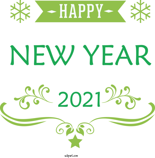 Free Holidays Leaf Plant Stem Logo For New Year Clipart Transparent Background