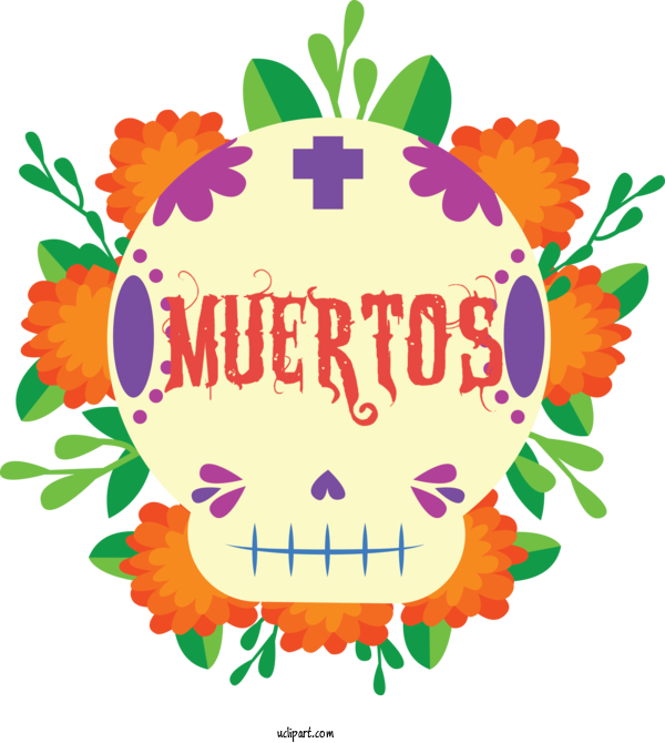 Free Holidays Day Of The Dead Calavera Watercolor Painting For Day Of The Dead Clipart Transparent Background