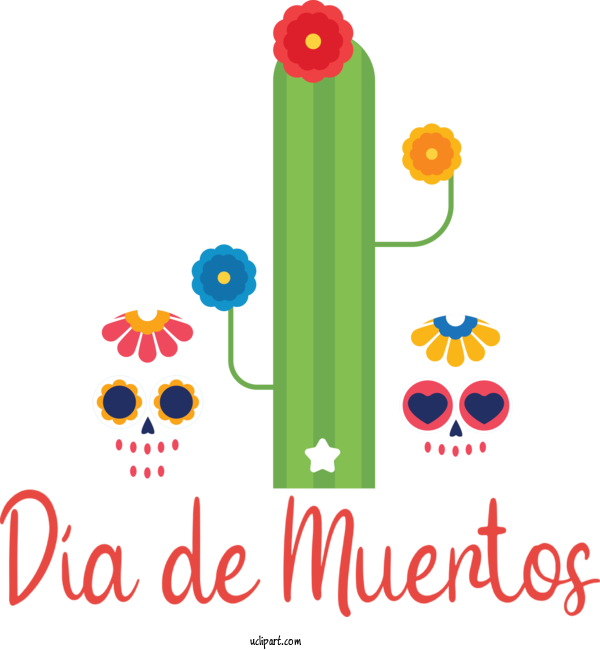 Free Holidays Flower Line Meter For Day Of The Dead Clipart Transparent Background