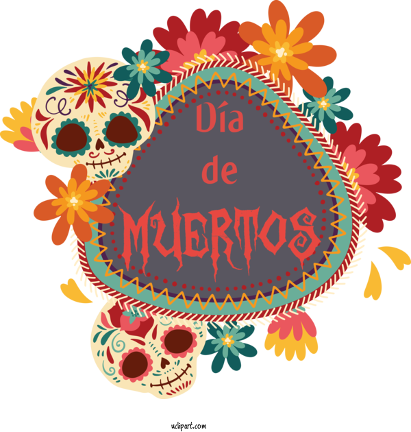 Free Holidays Visual Arts Design Floral Design For Day Of The Dead Clipart Transparent Background