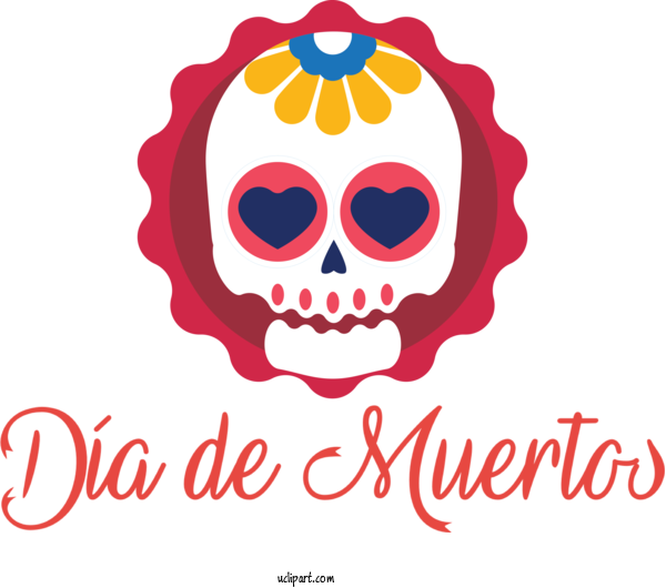 Free Holidays Logo Skull M Skull M For Day Of The Dead Clipart Transparent Background