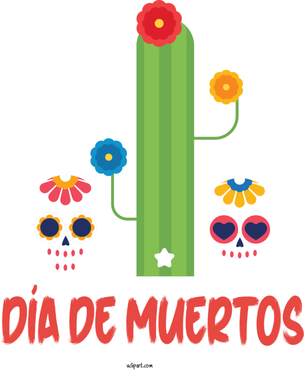 Free Holidays Flower Meter Line For Day Of The Dead Clipart Transparent Background