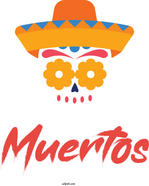 Free Holidays Logo Design Meter For Day Of The Dead Clipart Transparent Background