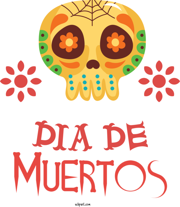 Free Holidays Royalty Free Drawing For Day Of The Dead Clipart Transparent Background