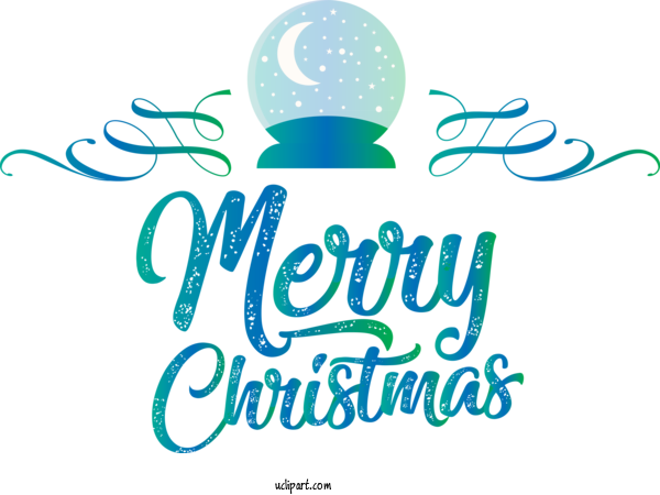 Free Holidays Logo Text Design For Christmas Clipart Transparent Background