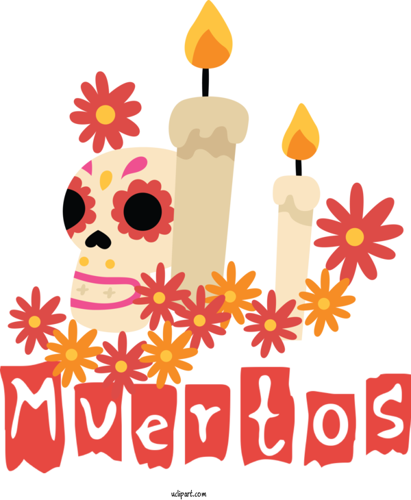 Free Holidays Floral Design Meter Design For Day Of The Dead Clipart Transparent Background