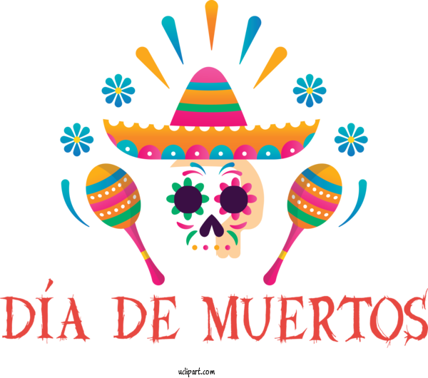Free Holidays Logo Meter Line For Day Of The Dead Clipart Transparent Background