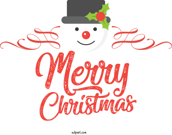 Free Holidays Logo Christmas Day Santa Claus M For Christmas Clipart Transparent Background