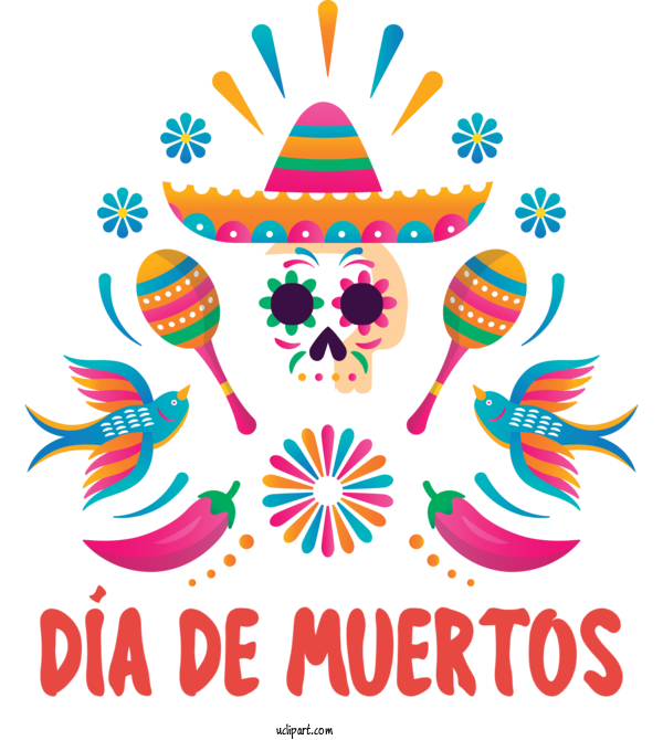 Free Holidays Visual Arts Design Line For Day Of The Dead Clipart Transparent Background