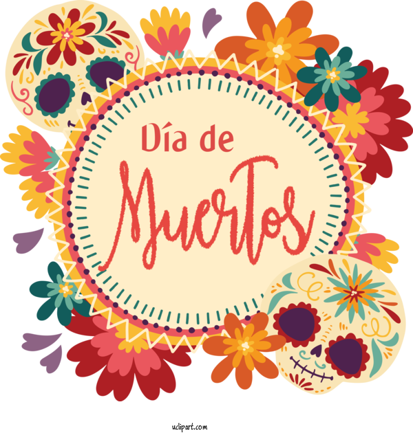 Free Holidays Floral Design Cut Flowers Line For Day Of The Dead Clipart Transparent Background