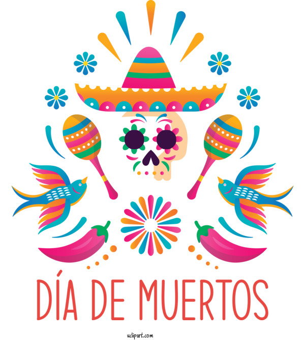 Free Holidays Visual Arts Logo Design For Day Of The Dead Clipart Transparent Background