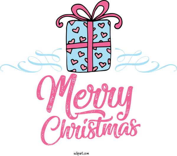 Free Holidays Design Logo Line For Christmas Clipart Transparent Background