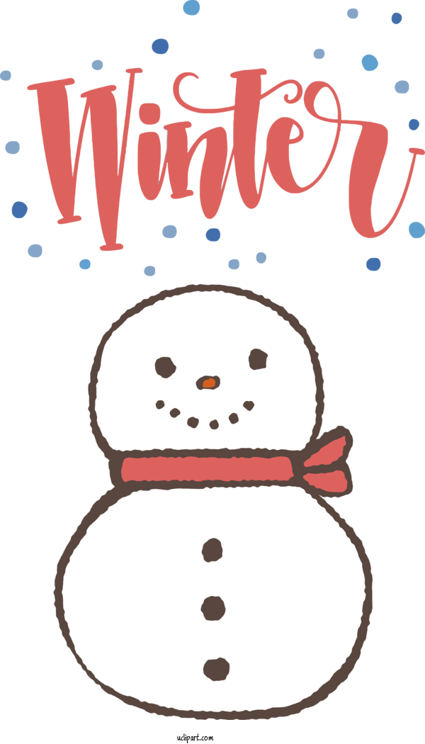 Free Nature Snowman Design Doll For Winter Clipart Transparent Background