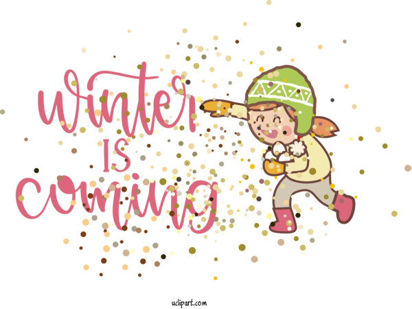 Free Nature Greeting Card Cartoon Character For Winter Clipart Transparent Background