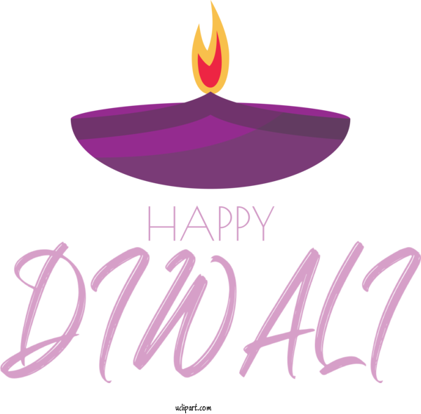 Free Holidays Logo Cartoon Lilac M For DIWALI Clipart Transparent Background