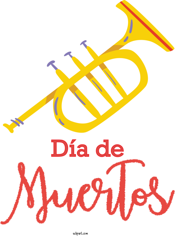 Free Holidays Musical Instrument Accessory Logo Mellophone For Day Of The Dead Clipart Transparent Background