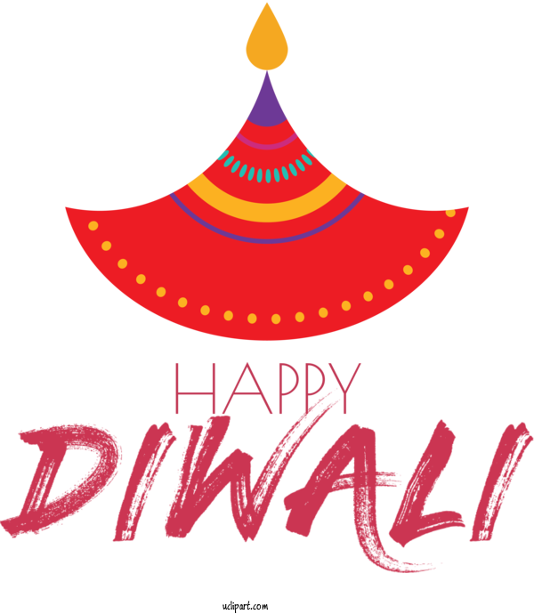 Free Holidays Design Logo Red For Diwali Clipart Transparent Background