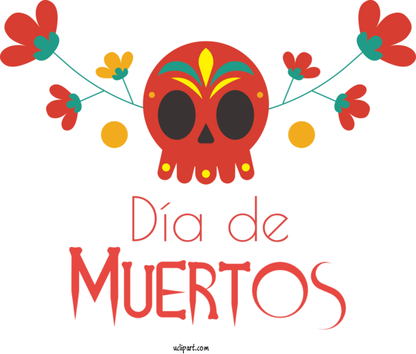 Free Holidays Abstract Art Logo GIF For Day Of The Dead Clipart Transparent Background