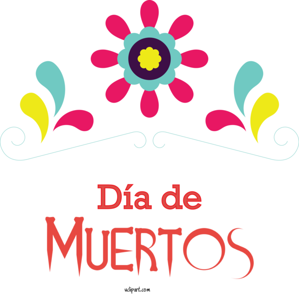 Free Holidays Floral Design Design Logo For Day Of The Dead Clipart Transparent Background
