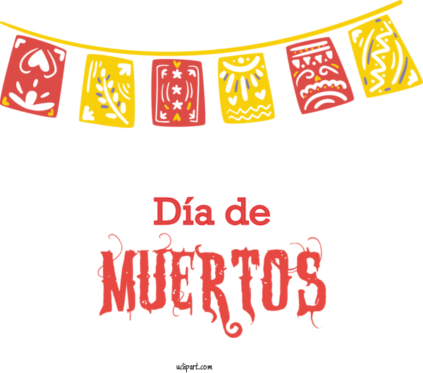 Free Holidays Logo Design Banner For Day Of The Dead Clipart Transparent Background