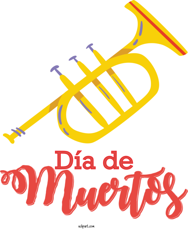 Free Holidays Musical Instrument Accessory Logo Mellophone For Day Of The Dead Clipart Transparent Background