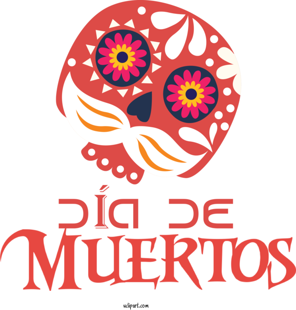Free Holidays Logo Cut Flowers For Day Of The Dead Clipart Transparent Background