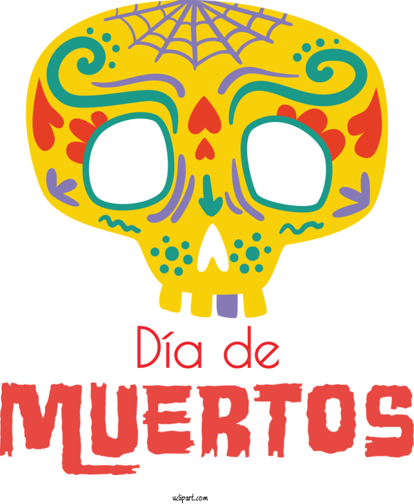 Free Holidays Meter Line Design For Day Of The Dead Clipart Transparent Background