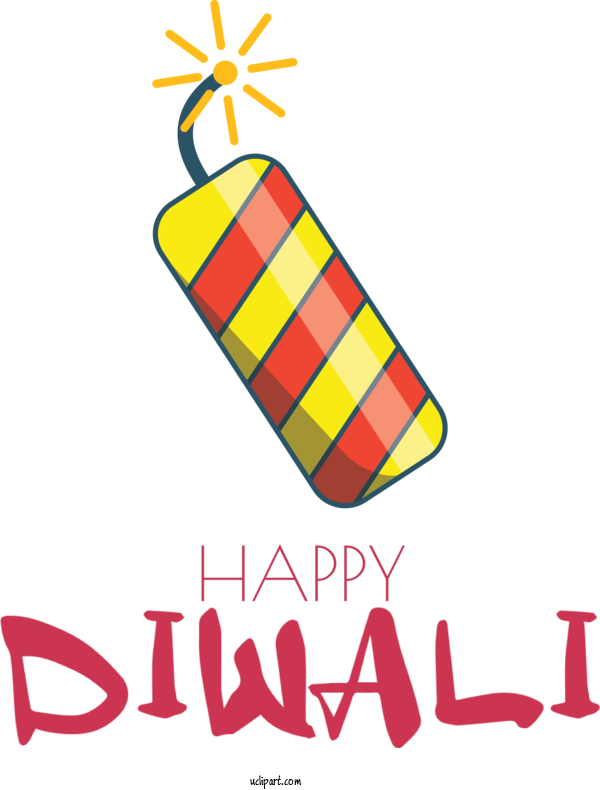 Free Holidays Logo Yellow Line For Diwali Clipart Transparent Background