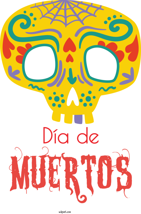 Free Holidays Design Line Meter For Day Of The Dead Clipart Transparent Background