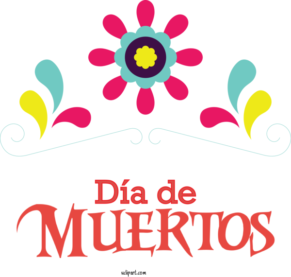 Free Holidays Floral Design Design Logo For Day Of The Dead Clipart Transparent Background