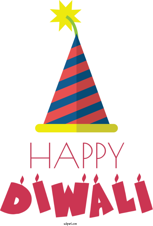 Free Holidays Logo Party Hat Christmas Tree For Diwali Clipart Transparent Background