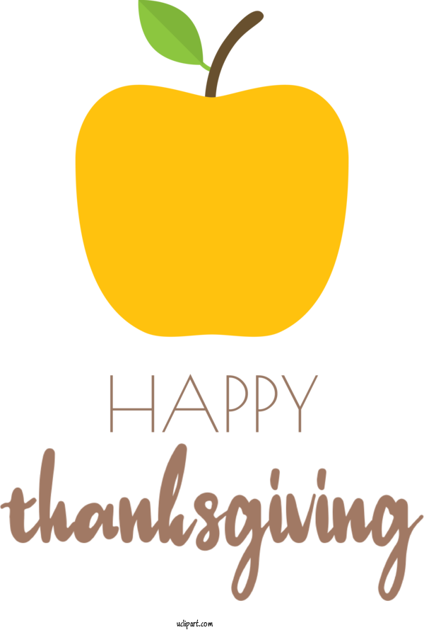 Free Holidays Natural Foods Logo Yellow For Thanksgiving Clipart Transparent Background