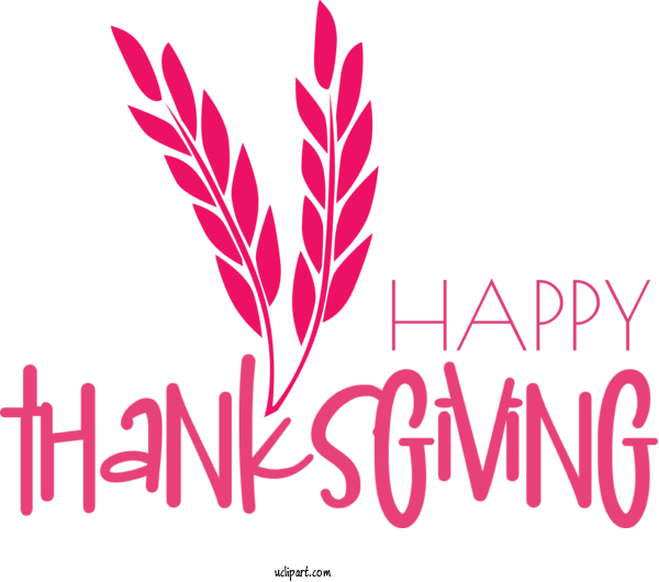 Free Holidays Logo Font Meter For Thanksgiving Clipart Transparent Background